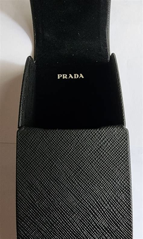 black prada glasses case|prada authentic hard sunglasses case.